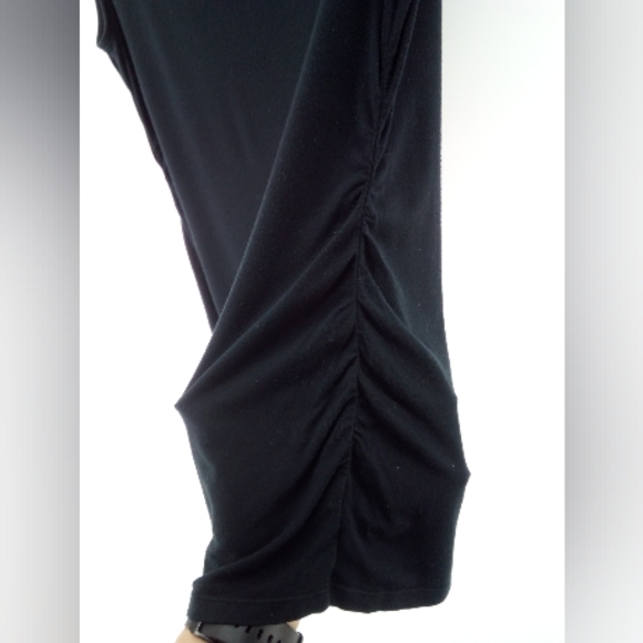 Express Ruffle Black Early 2000's Top Spandex Blend 2010 L Retro - Picture 4 of 7